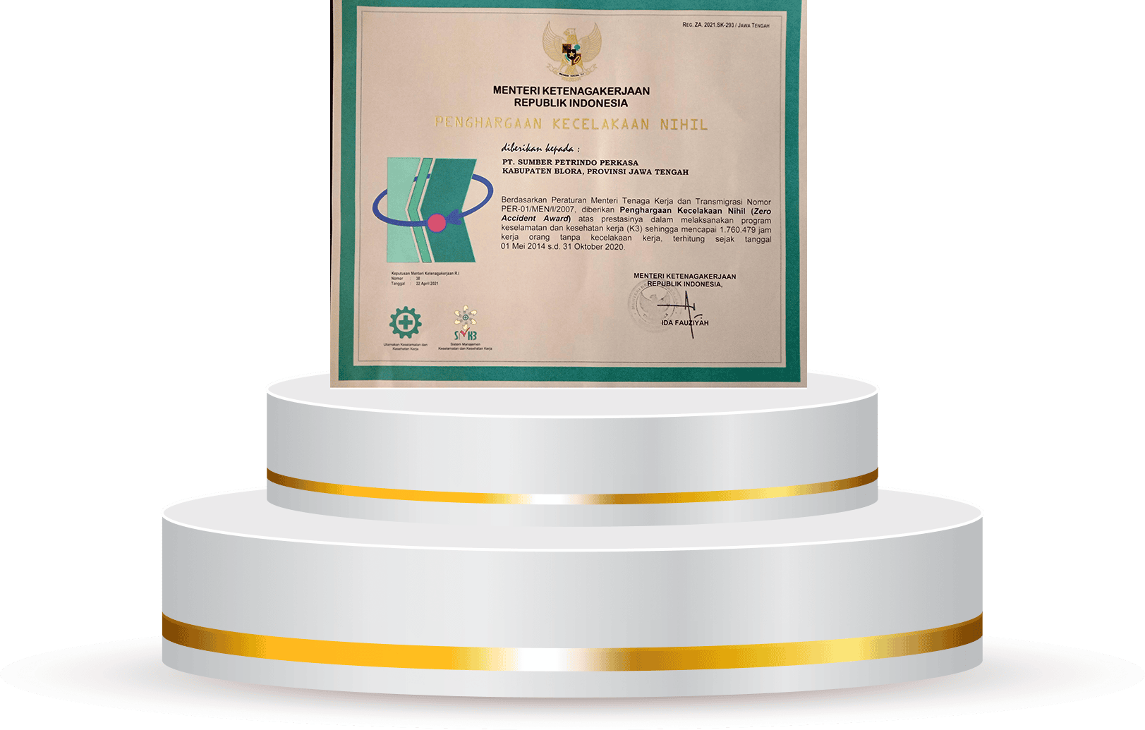 Penghargaan Kecelakaan Nihil - Zero Accident Award 2021