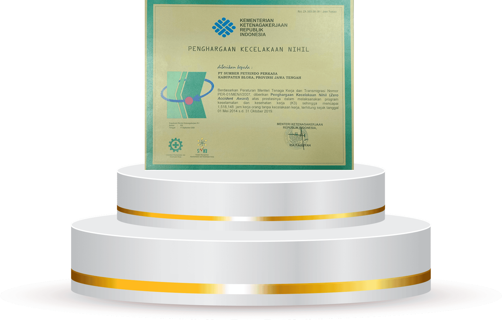 Penghargaan Kecelakaan Nihil - Zero Accident Award 2020